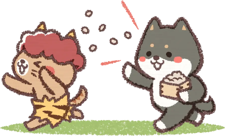 楽しい節分のイラスト